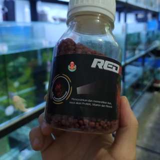 MERAH Jdl Red Devils 100gr Louhan Fish Pellets Redevil Devil Redevil Devil Color Red Pellets #5