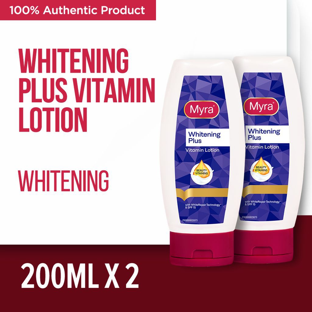 Myra Whitening Plus Vitamin Lotion 200ml x2 Shopee Philippines