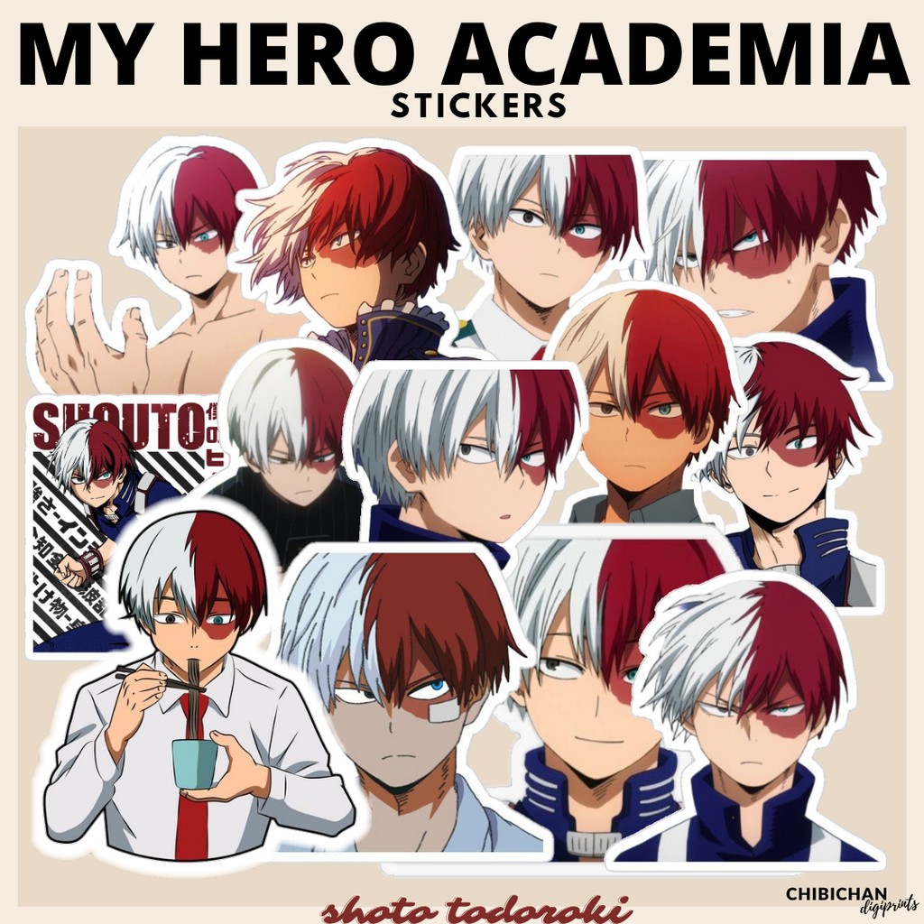 shoto todoroki my hero academia waterproof stickers shopee philippines