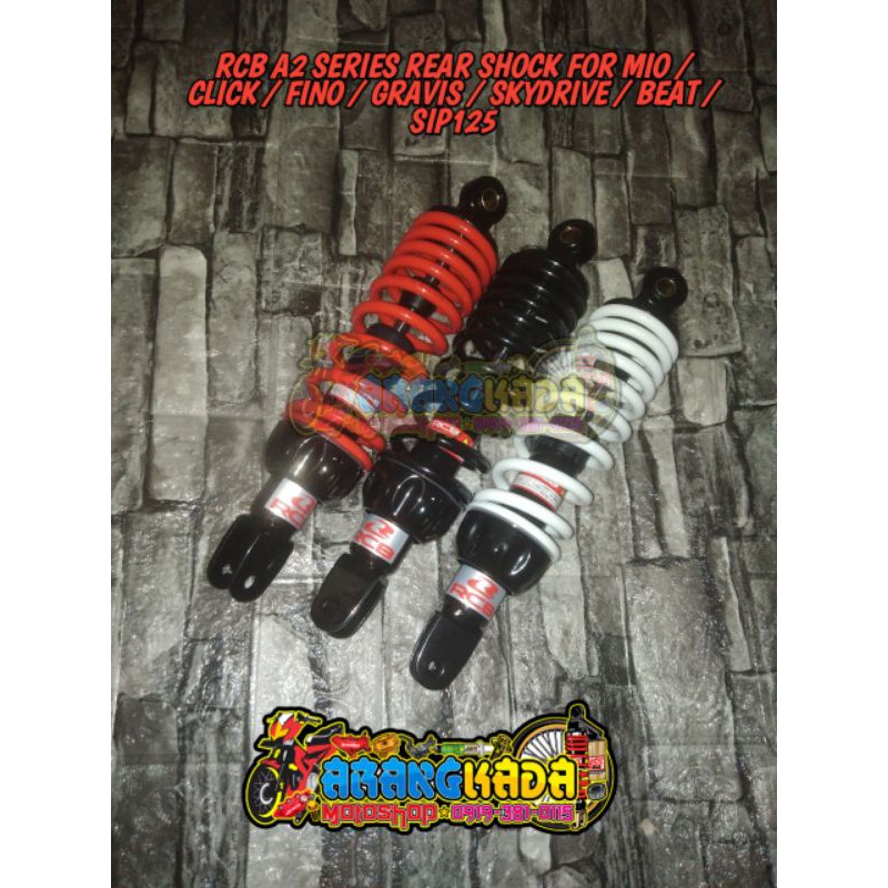 RCB A2 SERIES REAR SHOCK FOR MIO / BEAT / CLICK / FINO / SKYDRIVE ...