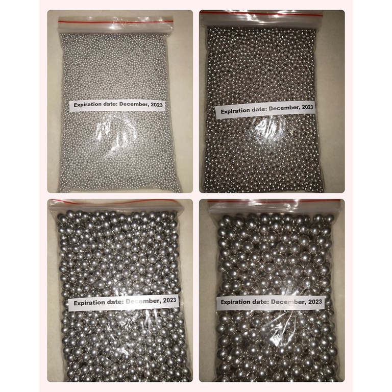 Edible Sprinkles Real Silver Dragees 200g Shopee Philippines