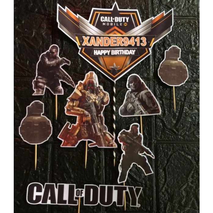 CALL OF DUTY COD PERSONALIZED CAKE TOPPER SET Shopee Philippines