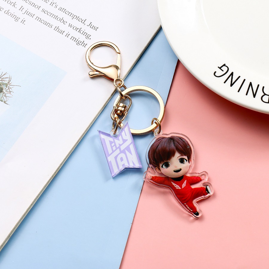 KPOP BTS TinyTAN Cartoon Keyring JK V JIMIN JIN SUGA RM J-HOPE Keychain  Pendant | Shopee Philippines