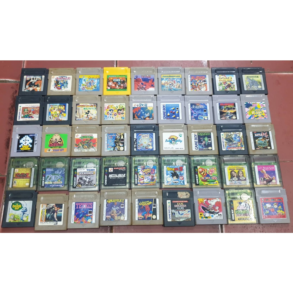 2 Original Nintendo Game Boy / Gameboy Color Game Cartridges Shopee