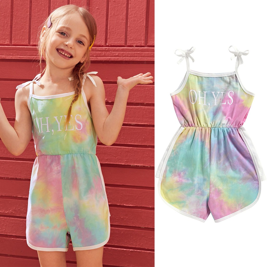 tie dye rompers and jumpsuits