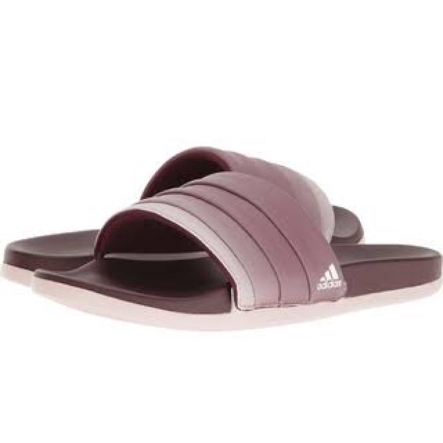 adidas adilette maroon