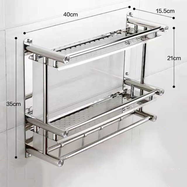 ⭐SanLiu⭐Bathroom Towel Holder Stainless steel wall-mounted towel rack-Z483