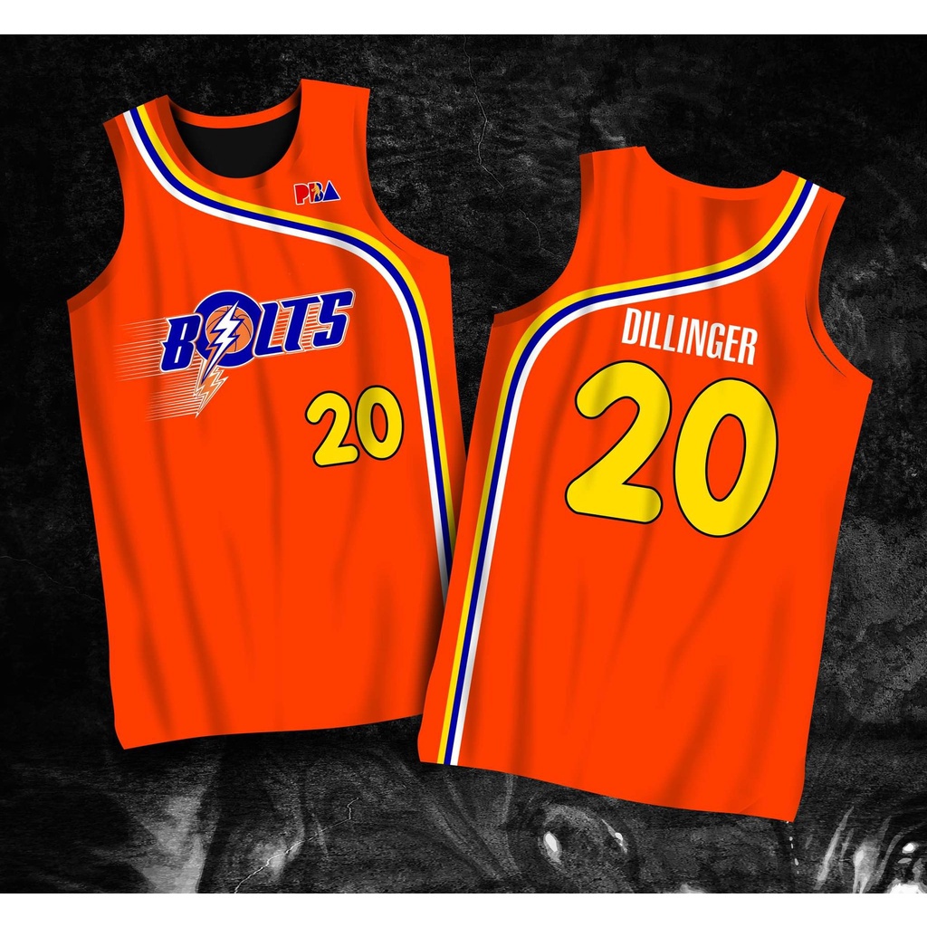 PBA RETRO JERSEY | MERALCO BOLTS DILINGER #20 JERSEY | FULL SUBLIMATION ...