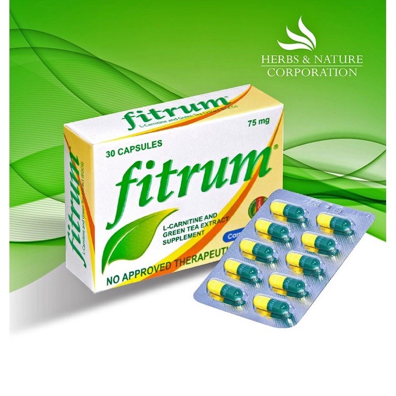Fitrum Capsule 75mg 30 Capsules Shopee Philippines