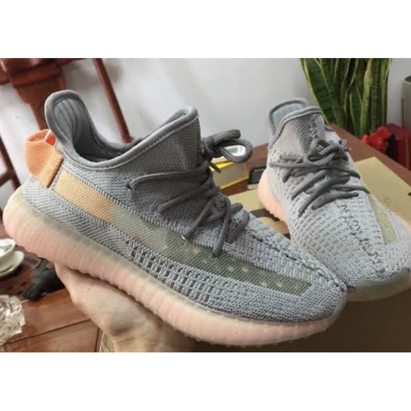 yeezy gray orange