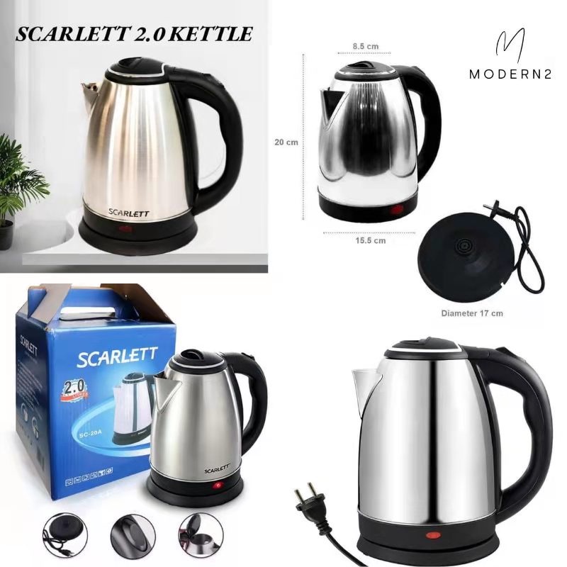 Winner Scarlett Stainless Steel Electric Heat Kettle 2.0 Liters MSC