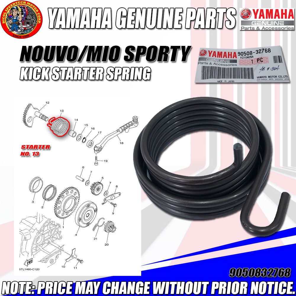 NOUVO/MIO SPORTY KICK STARTER SPRING (Genuine 905083276800) Shopee