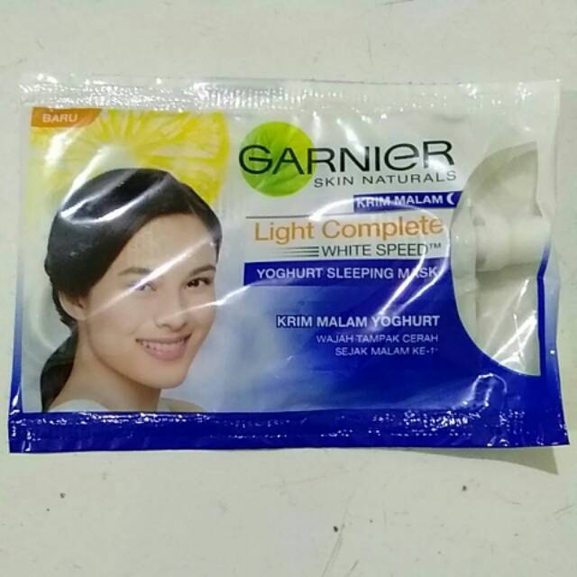 garnier night cream sachet