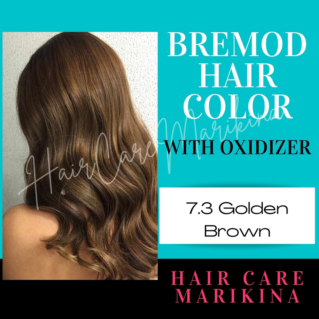  GOLDEN BROWN Bremod Hair Color - With Oxidizer Set | Shopee Philippines