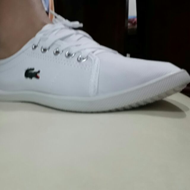 rig Sicilien Christchurch LACOSTE WHITE SHOES | Shopee Philippines