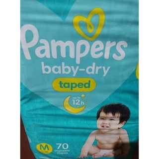 Pampers Medium Dry Diaper 70pcs  ALOE taped #4
