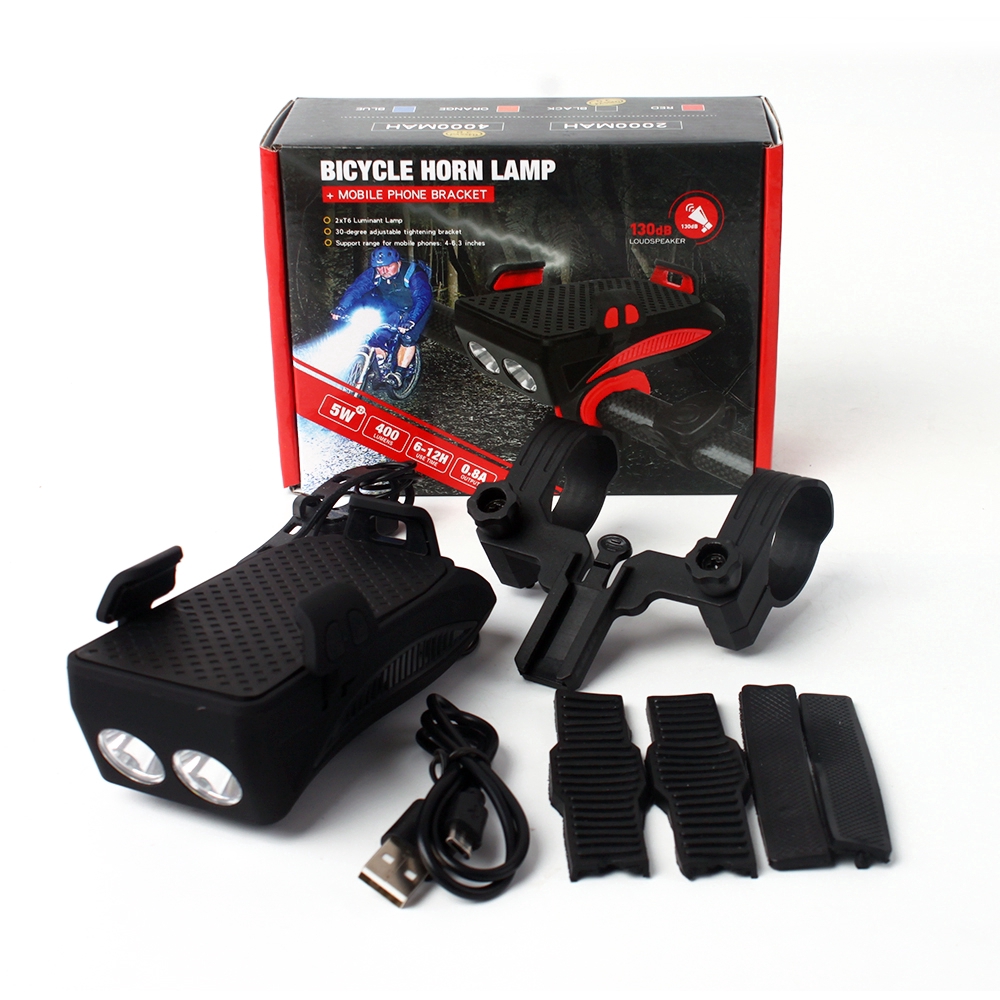 bicycle horn lamp mobile phone bracket