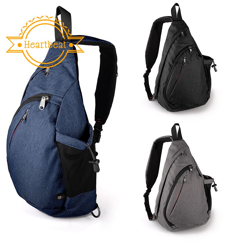 Large Capacity Chest Bag For Men Nylon Sling Bag Casual Crossbody Bags | Shopee Philippines