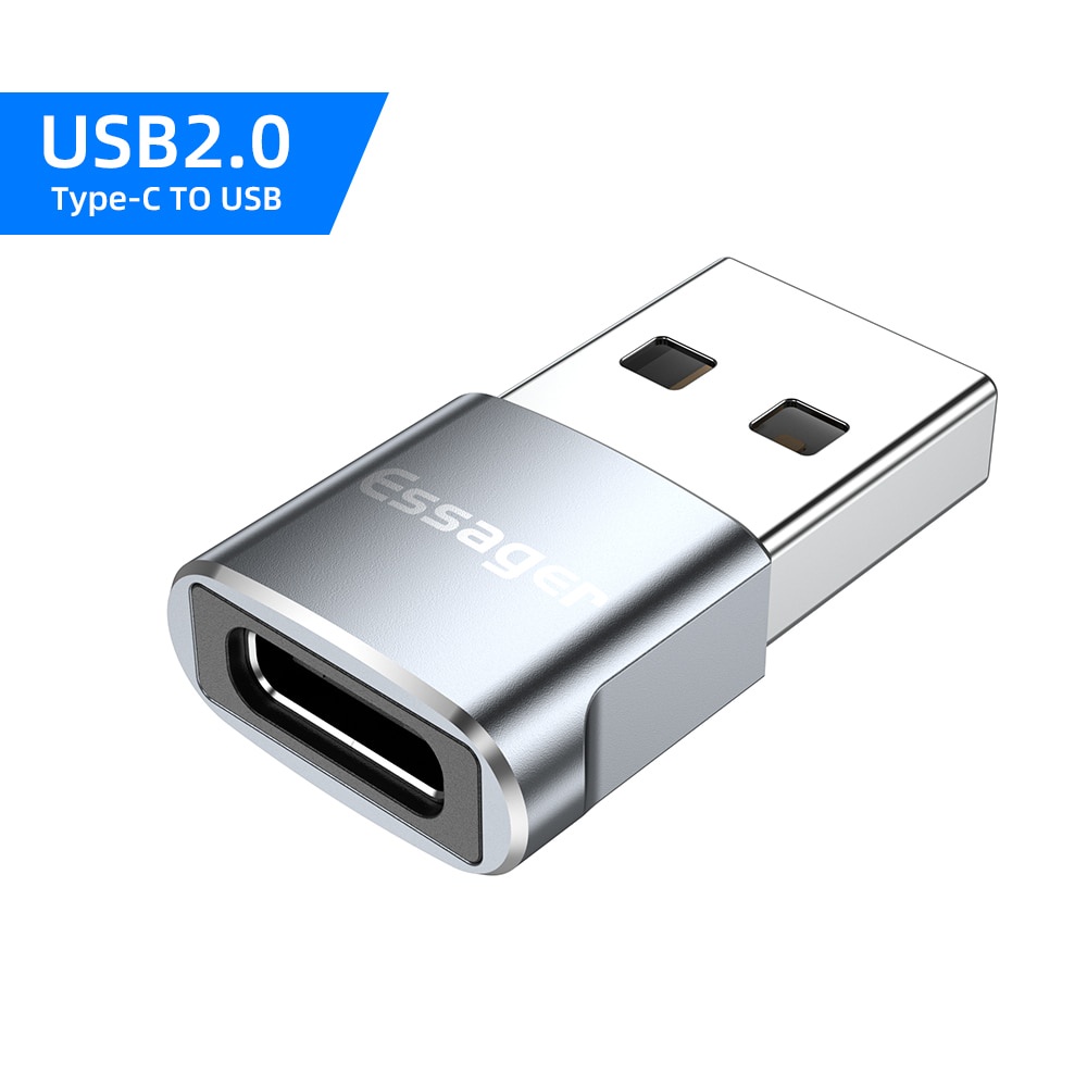 Essager USB 3.0 Type-C OTG Adapter Type C USB C Male To USB Female  Converter USBC OTG Connector | Shopee Philippines