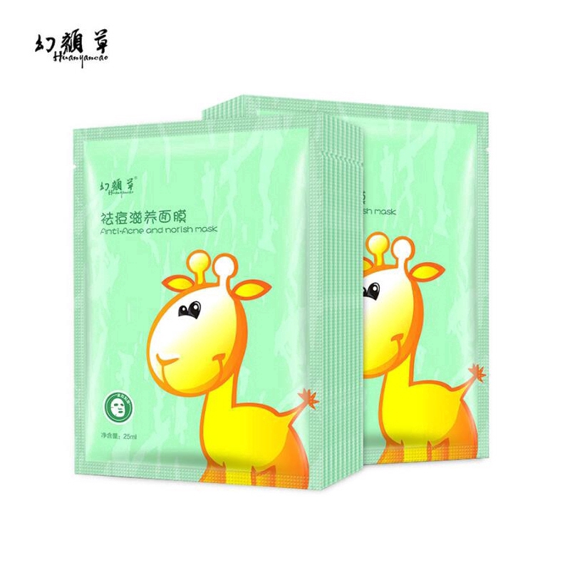 Download Brighten Face Facial Mask With Animal Picture Fresh Anti Acne Face Mask Moisturizing Oil Control Shopee Philippines PSD Mockup Templates