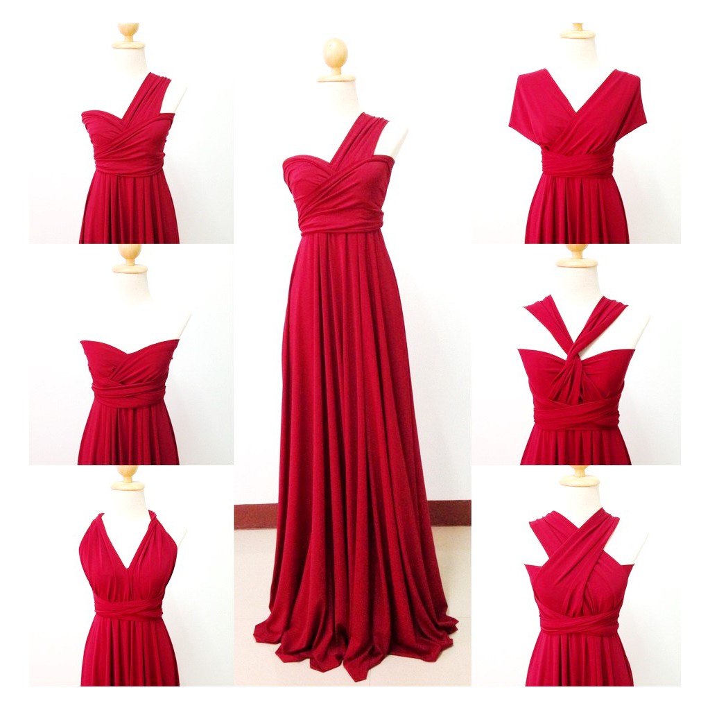 infinity gown red