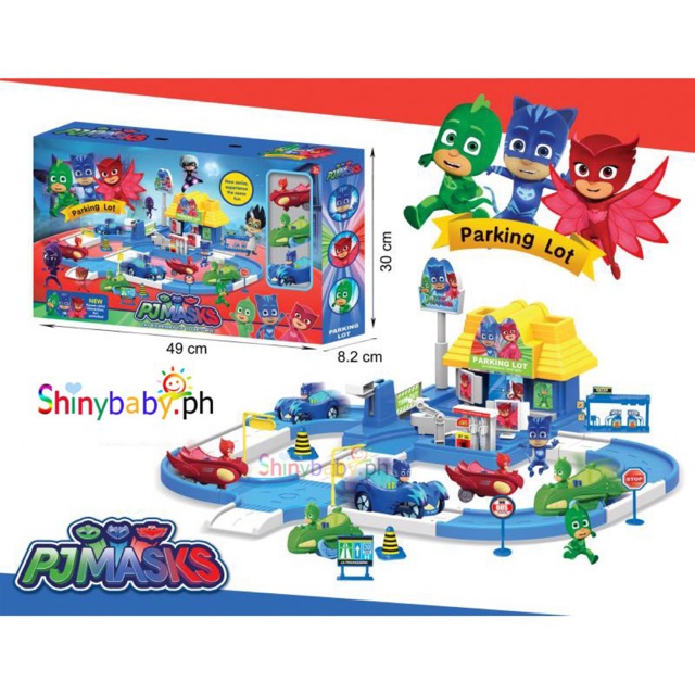 PJ Masks Parking lot toy gift box. PJ MASKS gas station gift box toy