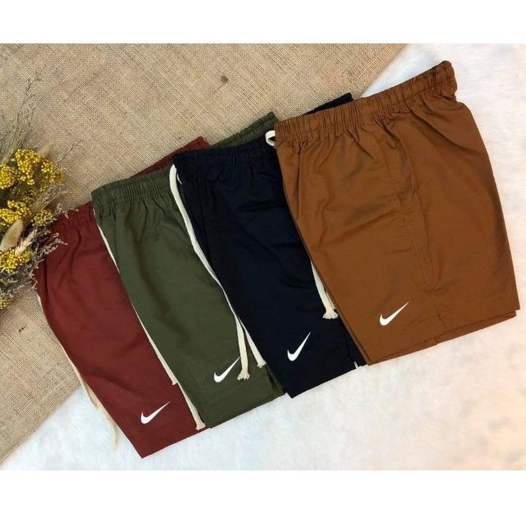 tan nike shorts