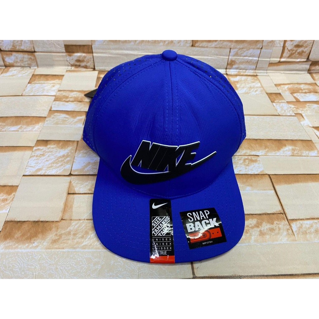 blue nike snapback