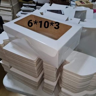 6x10x3 Cake Box and Pastry Box (Dozen Donut Box) / 10 or 20 pcs per pack #3