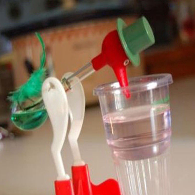 Non Stop Liquid Glass Drinking Lucky Bird Duck Desk Toy Gift