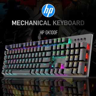 HP GK100F Real Mechanical Keyboard Wired Mixed Backlight Gaming Keyboard Anti-conflict Keyboard