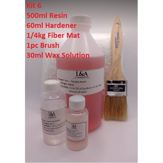 FIBERGLASS PREMIX RESIN (B) SETS - 500ML VARIATION KITS (KIT 1 - KIT 12 ...