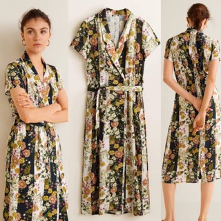 mango floral vintage dress