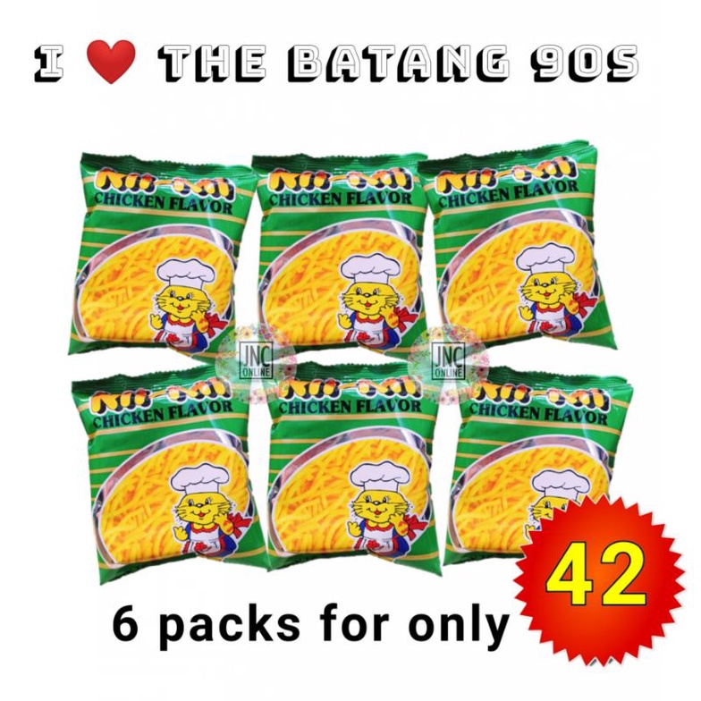 6 PACKS | Mi-mi Chicken Noodle Snack 30g Mimi 90s chichirya | Shopee ...