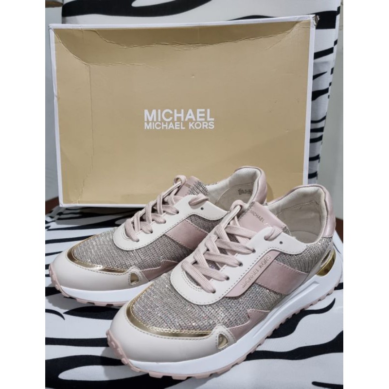 monroe mesh and leather trainer