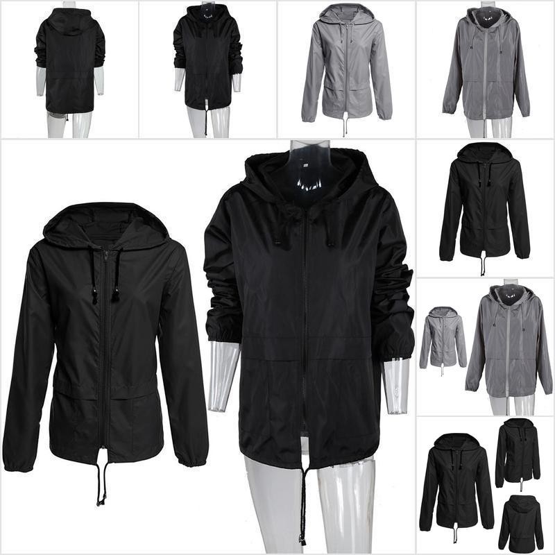 black rain jacket womens