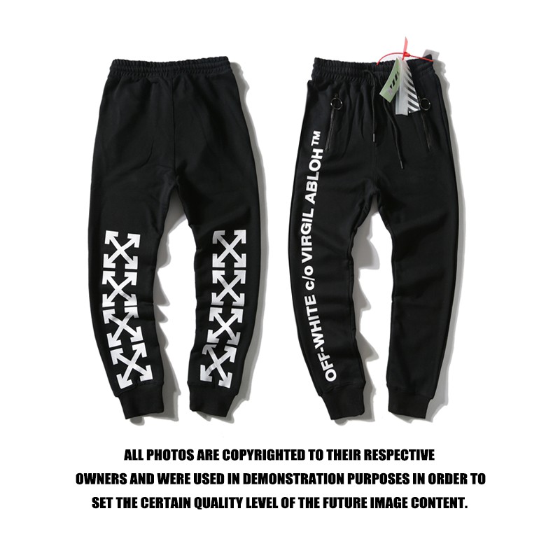 off white black joggers