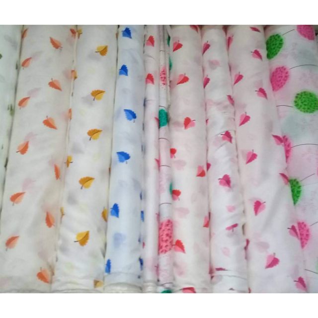 Alpha Gina Pongee Tela Cloth Printed Design per Roll | Shopee Philippines