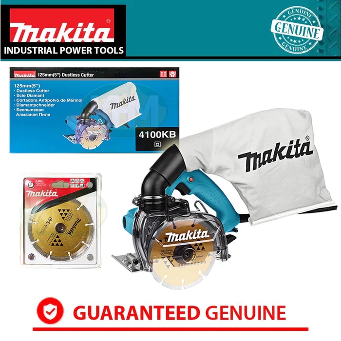 Makita 4100KB Concrete Cutter with Dust Extraction 5" 1,400W (Dustless