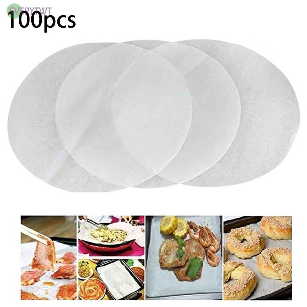100pcs 7 inch Bakery Parchment Paper For Air Fryer/Cake/Cheesecake
