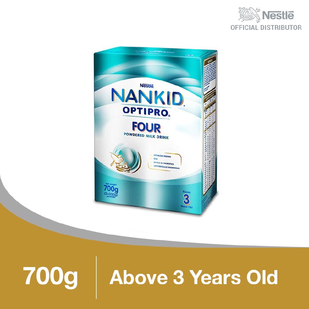 Nan Kid OptiPro Four Powdered Milk For Children Above 3 Years Old 700g ...