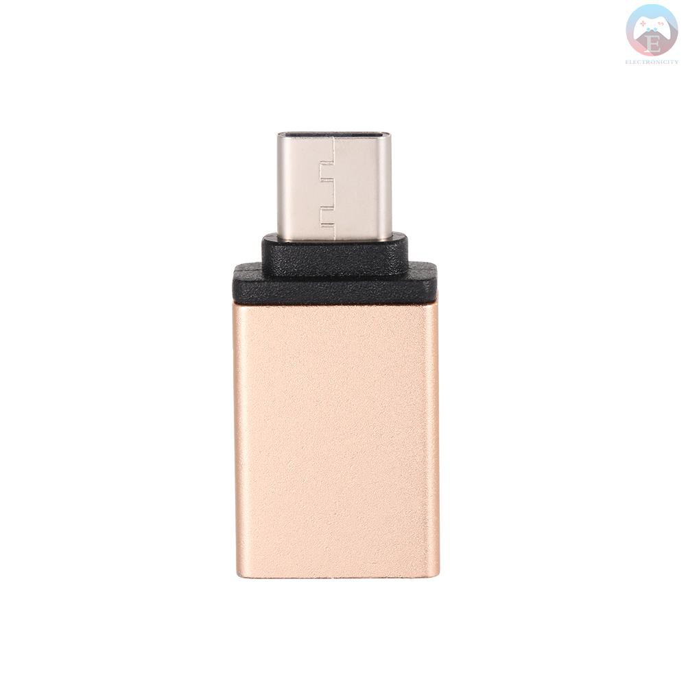 E Usb C To Usb 3 0 Adapter Usb Type C Male To Usb A Female Otg Converter Aluminum Alloy For Macbook Shopee Philippines