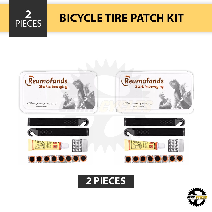 (2 PCS) Bicycle Tire Patch Kit Mountain Road Bike MTB Patch Glue Tire