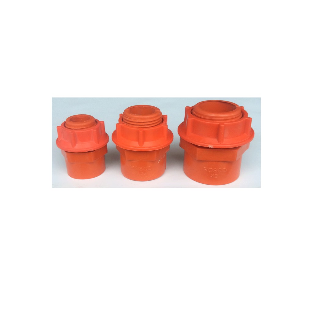 Rosco Electrical PVC Male Threaded Adapter 1/2, 3/4, 1 (Orange Plastic Conduit Adaptor