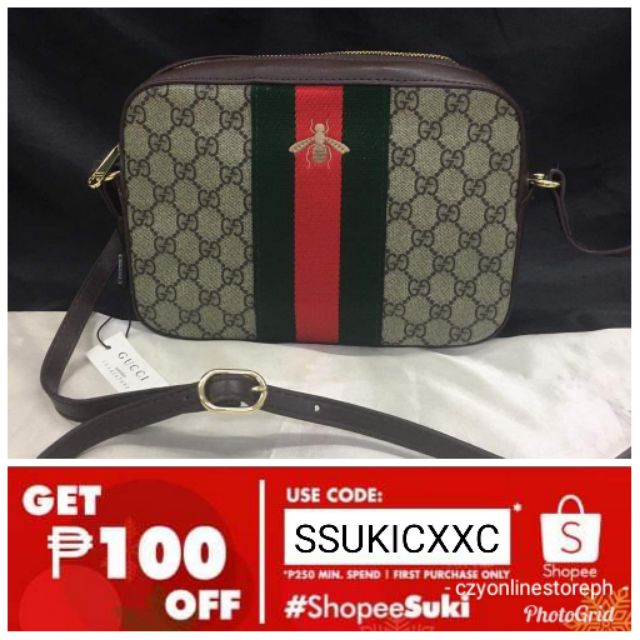gucci bee sling bag