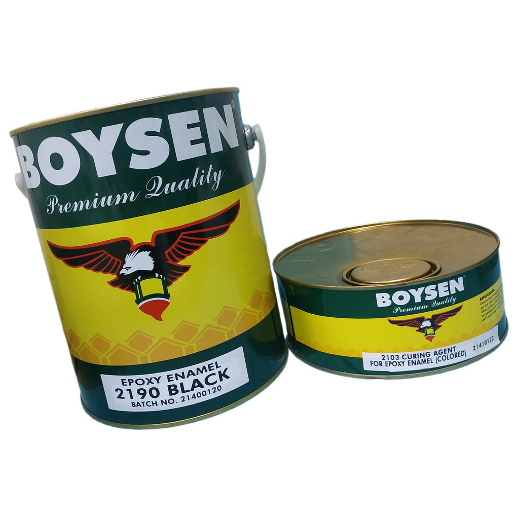 BOYSEN EPOXY ENAMEL BLACK B-2190 ( 1 GALLON 1 GALLON 1 GALLON ) WITH ...