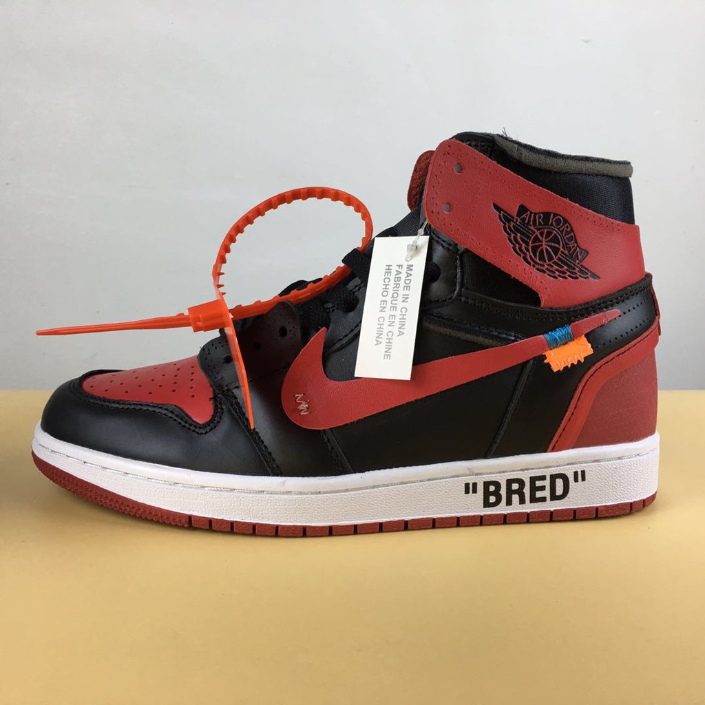 air jordan 1 off white bred