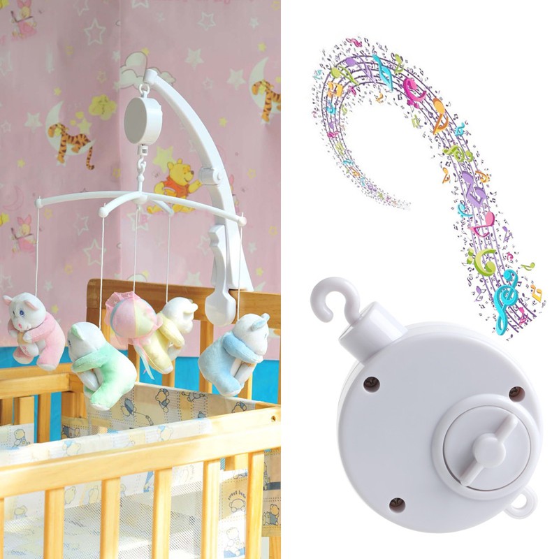 Baby Infant Rotary Mobile Crib Bed Clockwork Movement Music Box