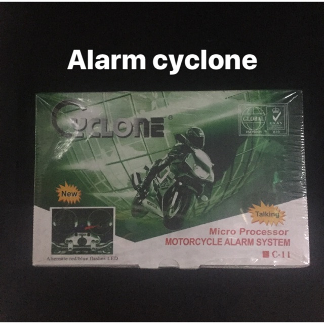 cyclone alarm for motorcycle