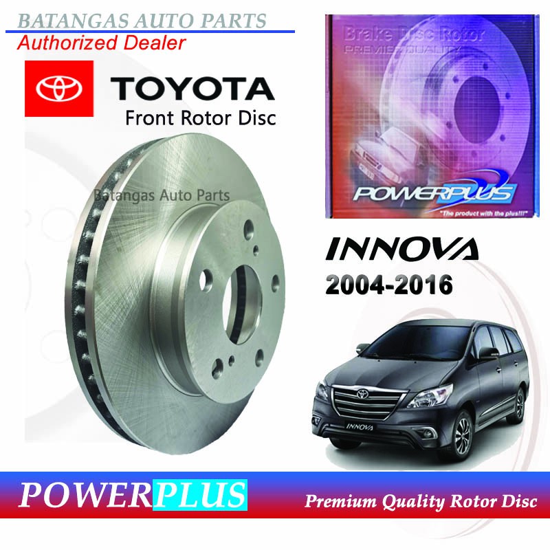 Rotor Disc Front Toyota Innova 20042016 Powerplus Shopee Philippines